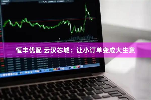 恒丰优配 云汉芯城：让小订单变成大生意